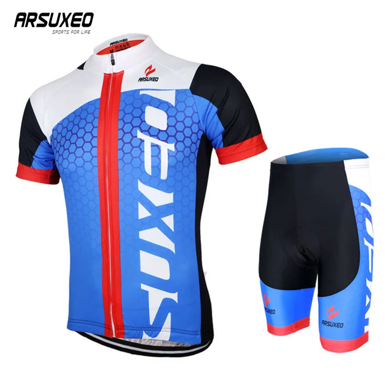 ARSUXEO мужская летняя велосипедная майка быстросохнущая одежда с коротким рукавом