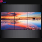 Набор для алмазной живописи 5D сделай сам, квадратная круглая картина с ракушками и морскими звездами, 3 шт.набор, вышивка крестиком, домашний декор