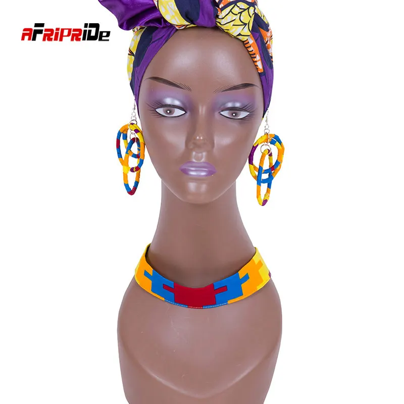 

2021 African earrings Africa necklace Party act the role ofing is tasted Traditional necklace + earrings decoration wyb467