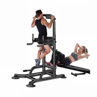 all in one pull up bar station with adjust height multifunctional workout dip station sit up bench for indoor home gym