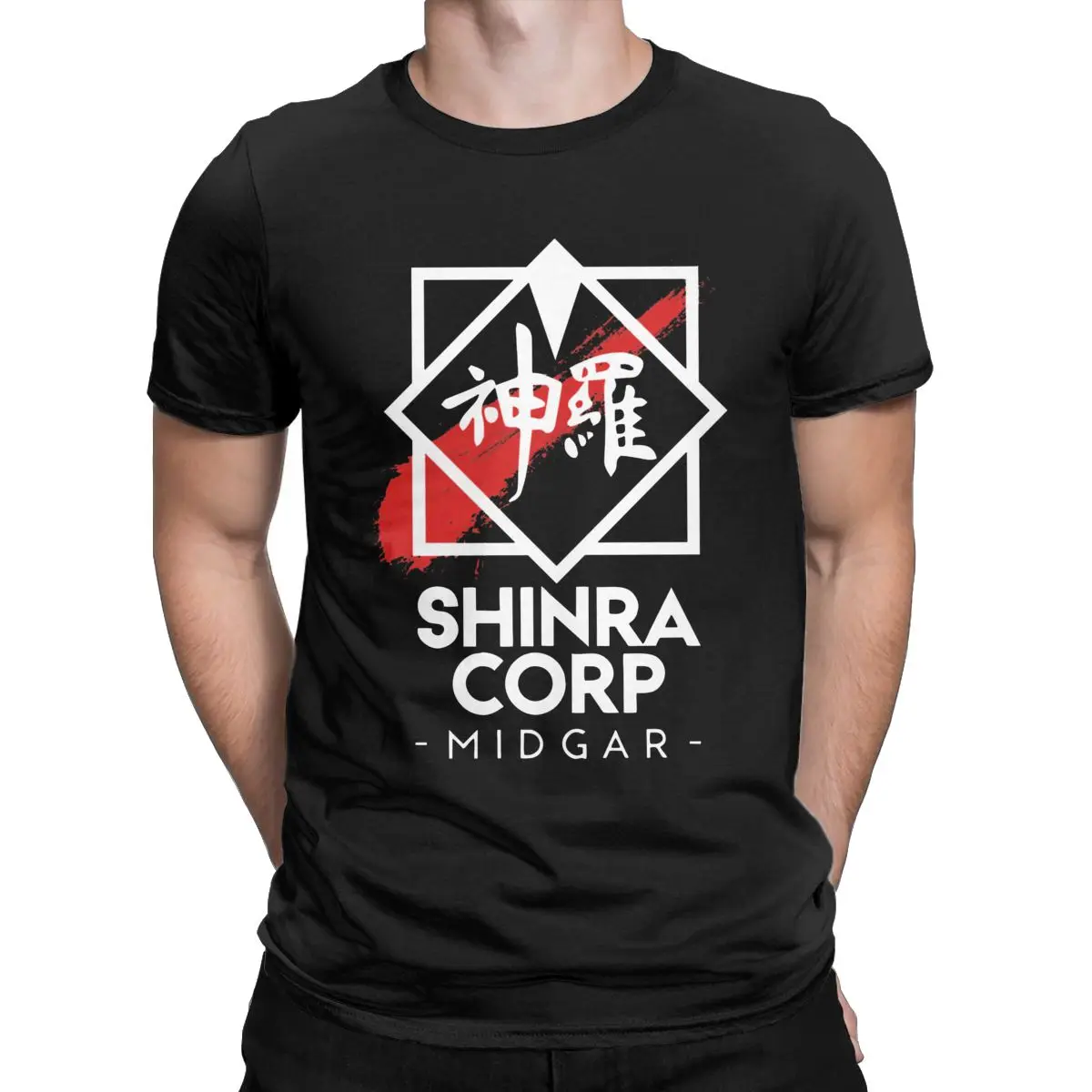 Уникальные игровые футболки Shinra Corp Midgar для мужчин и женщин с круглым вырезом из