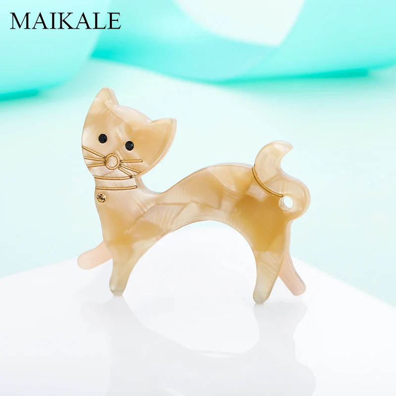 Женская акриловая брошь MAIKALE Милая брошь-кошки из смолы в виде собаки на булавке