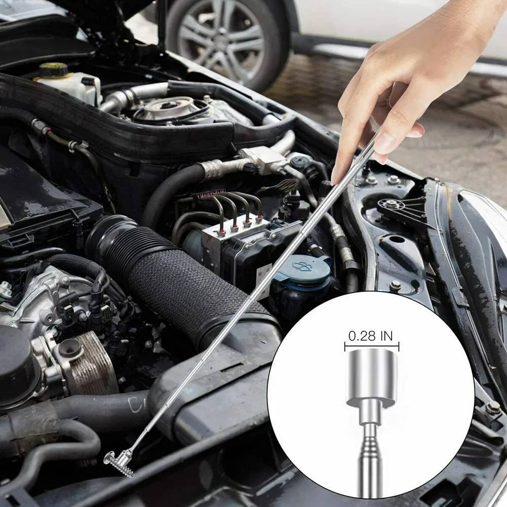 

5PCS Magnetic Pickup Tool Inspection Mirror Magnetic Pick Up Telescoping
