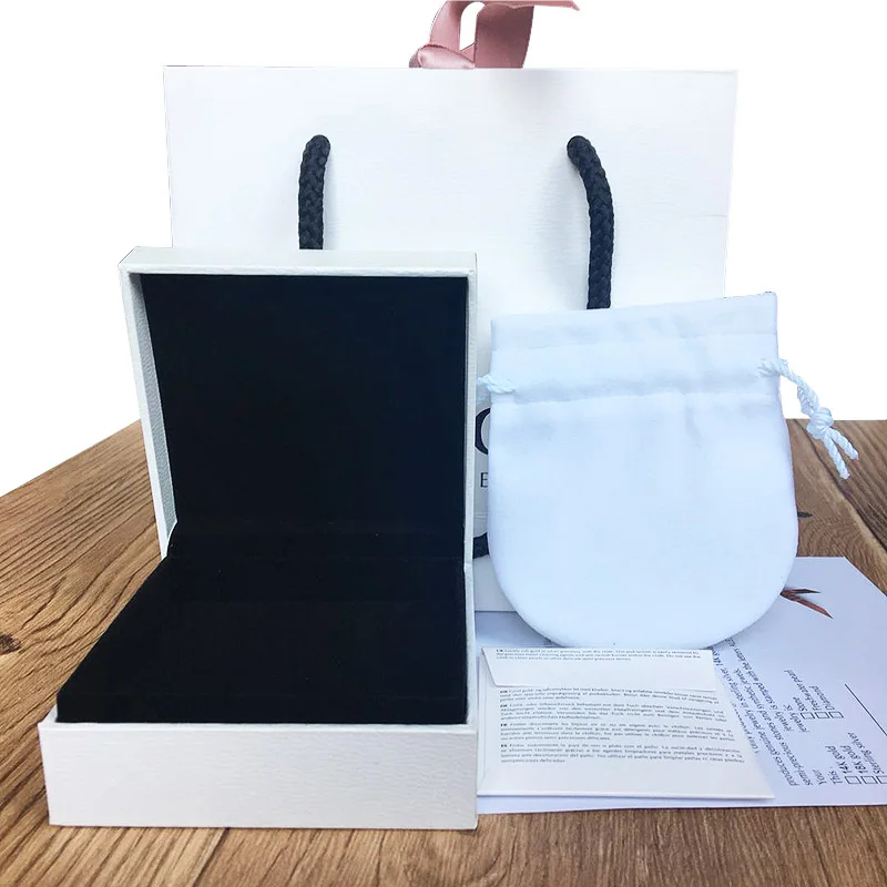 

5 suit Set of piece Pandora jewelry box Flannelette paper Bag handbag for Gift Bracelet Bangles Rings Necklace Stud Earrings