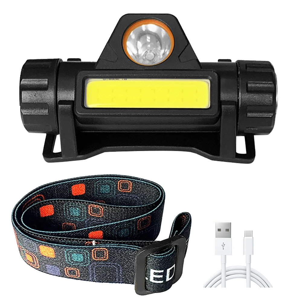 

Head light 5W 90 Degrees Rotating Flashlight Portable Rechargeable Adjustable Flashlight Head Cap Lamp