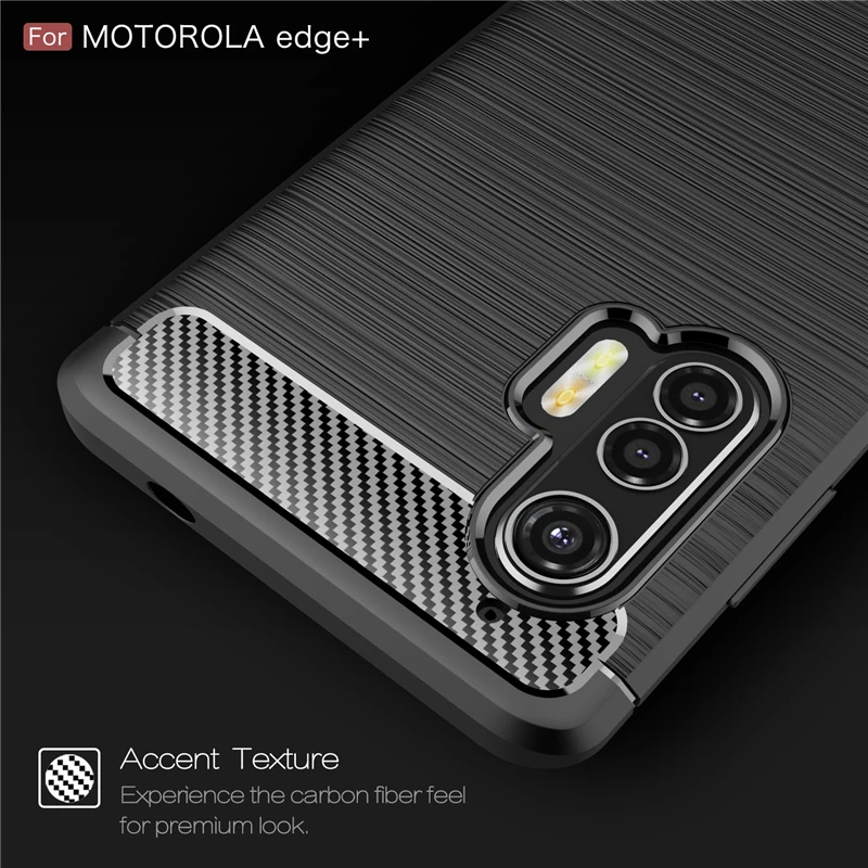 Фото Чехол для Motorola Edge Plus из углеродного волокна полностью противоударный Чехол для Motorola Edge Plus из углеродного волокна полностью противоударный