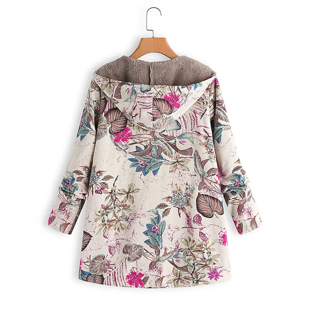 Boho флисовое пальто негабаритных 5XL плюшевый флисовый внутренний кардиган с капюшоном на молнии длинное пальто женские зимние поддельные меховые кардиганы куртка