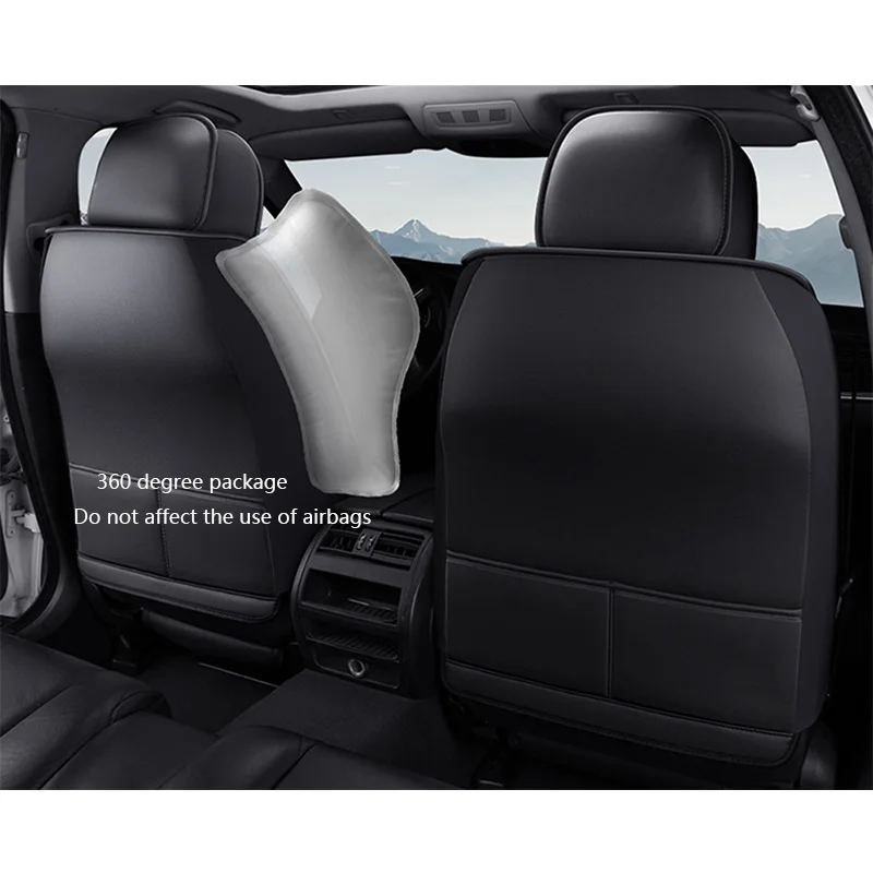 Комплект кожаных чехлов на автомобильные сиденья для Volkswagen vw passat b5 b6 b7 b8 polo golf tiguan