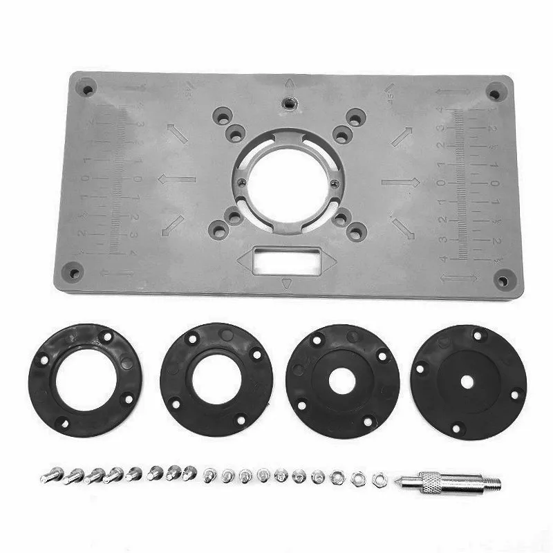 

Multifunctional ABS Router Table Insert Plate Woodworking Benches Wood Router Trimmer Models Engraving Machine