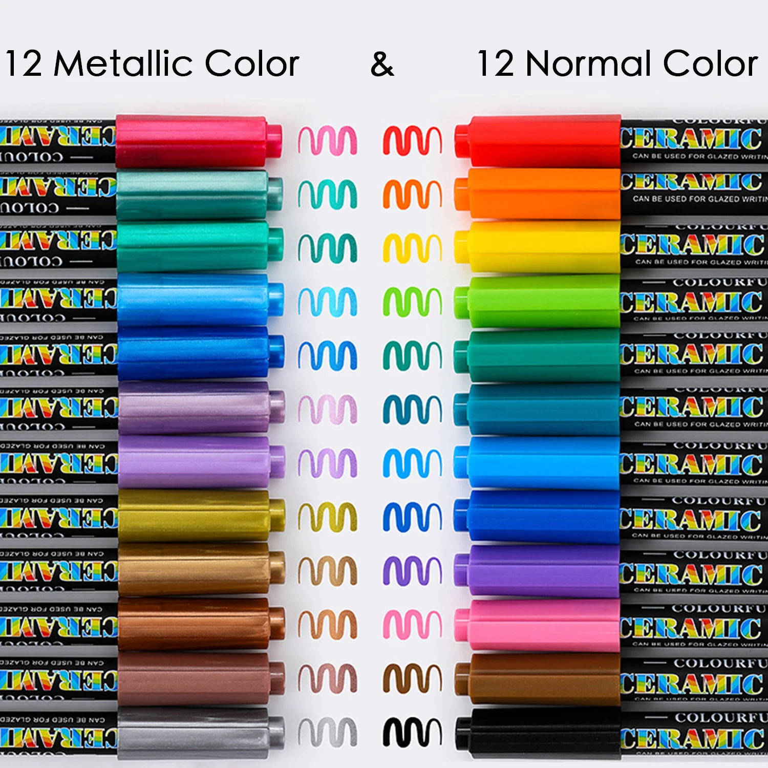 12/24 цвета акриловые ручки для краски маркеры керамики камня стекла дерева холста