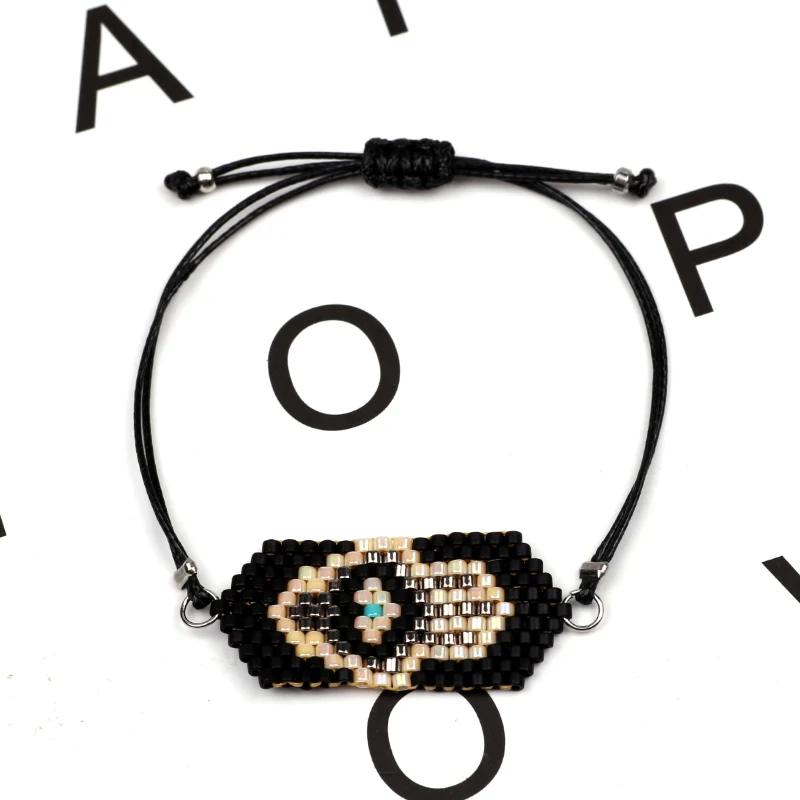 FAIRYWOO Palm Bracelet Black Figure Jewelry Miyuki Gifts For Women Evil Eye Luxury Bling Bracelets | Украшения и аксессуары