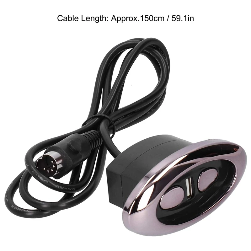 

Electric Recliner Square Olive Shape with USB 5V 2A Port 2 Button Hand Remote for Electric Recliners and Lift Chairs