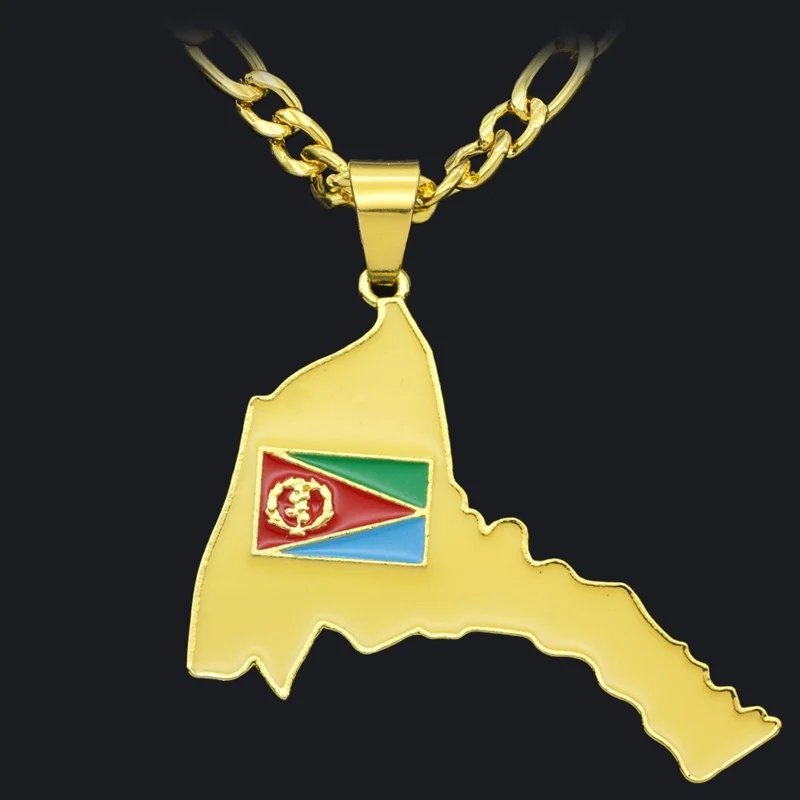 

Fashion Men's Gold Pendant Country Map Necklace Hip Hop Party Necklace
