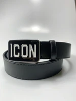 luxury designer 3 8cm simple icon letter buckle black belt for men jeans business belt ceinture homme cinto masculino aesthetic