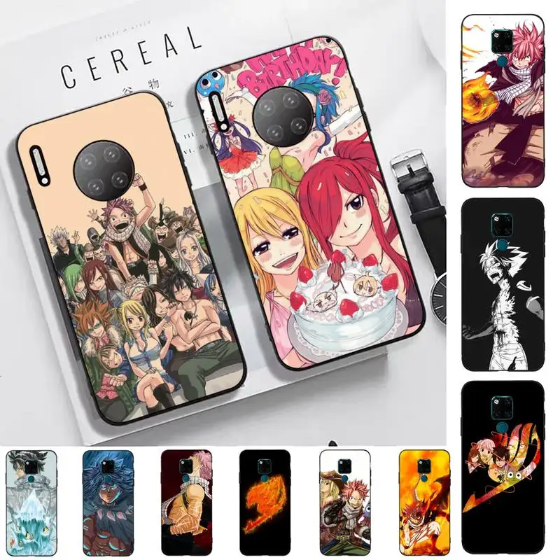 Чехол для телефона с аниме мангой и сказочным хвостом Huawei Mate 20 10 lite pro X Honor paly Y 6 5 7 9