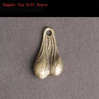 Цепочка для ключей мужская с подвеской в виде яиц, цельная латунная подвеска в виде пениса, карманный подарок в стиле арт-деко, украшение для ключей, брелок для автомобиля