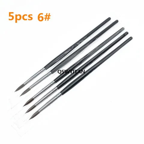 5 шт. Керамические кисти для зуботехнической работы QSWTITAN