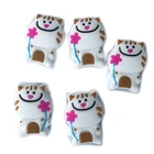 10 шт.лот теннис демпфер ракетки амортизатор с рисунками зверей из мультфильмов для питомцев с принтом в виде коровы, жабы, панда птица рыбы, собаки, кролика, свинья белая кошка