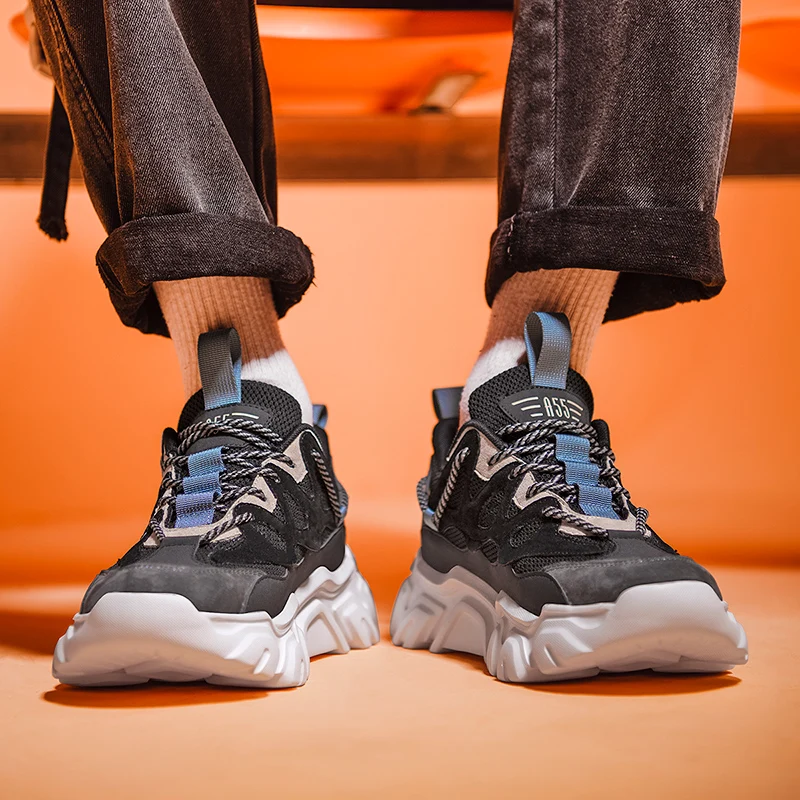 

Safety Sneakers Sneakers In Mesh Men's Men Shoes Korean Vintage For Sports Blue Adidasi Barbati White Bona Espadrilles