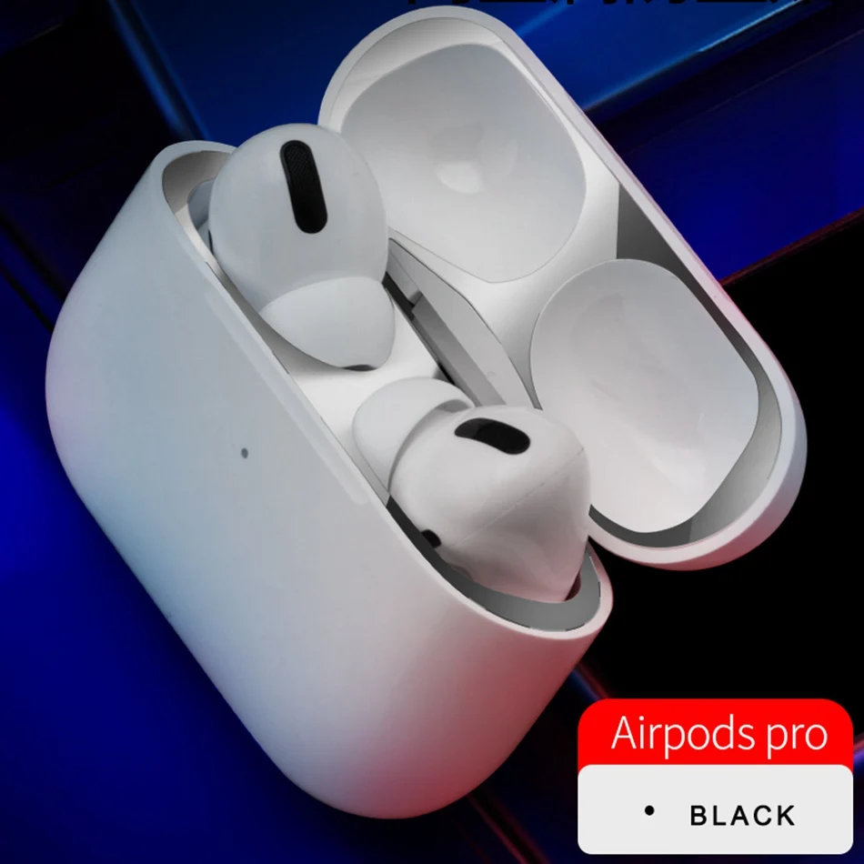 Металлический чехол для Airpods Pro пылезащитная наклейка Apple Air Pods 3 защитная