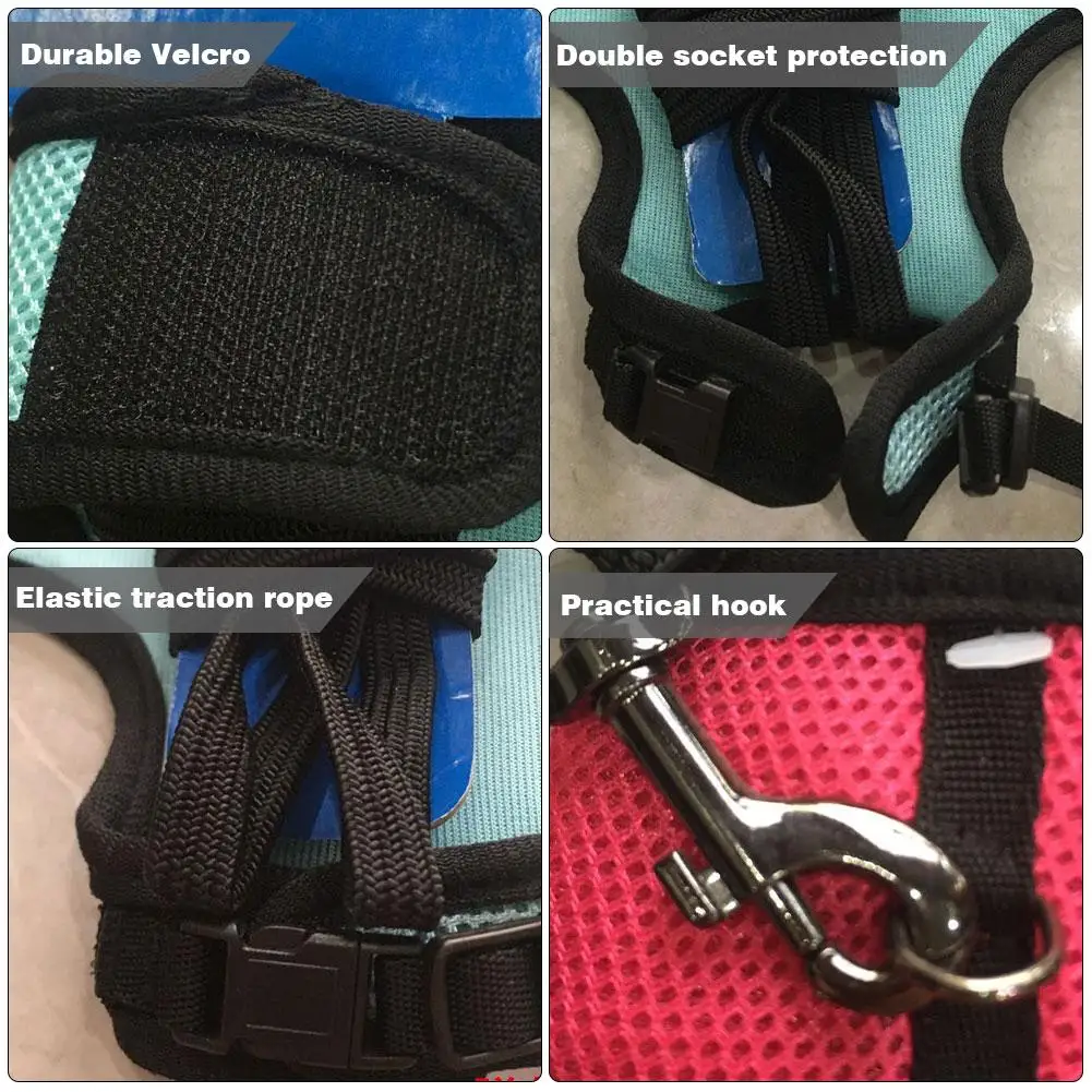 

Rabbit Harness and Leash Set Small Animal Soft Vest Harness and Leash Set for Bunny Rabbit Kitten Small Animal Walking