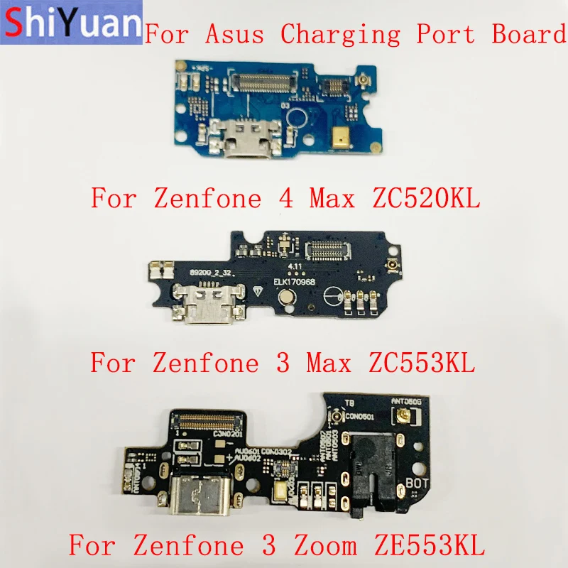 

USB Charging Connector Board Flex Cable For Asus Zenfone 4 Max ZC520KL Zenfone 3 Max ZC553KL Zenfone 3 Zoom ZE553KL Repair Parts