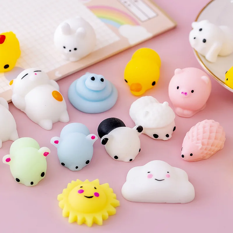 Mochi Kawaii животные мягкие игрушки фиджет-пакет Сжимаемый кролик антистресс