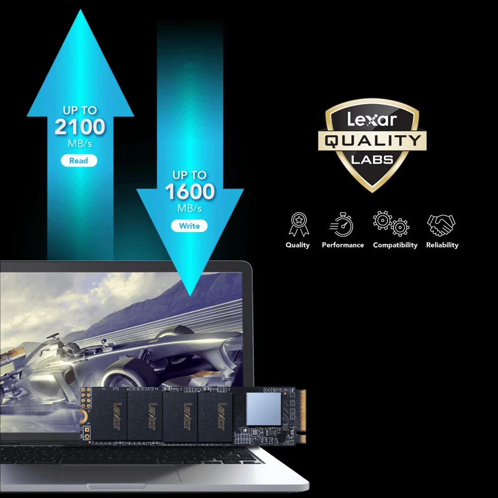 Lexar LNM610 3D NAND SSD 250 ГБ 500 1 ТБ M.2 2280 NVMe PCIe Gen3.0x4 Внутренний твердотельный диск Жесткий
