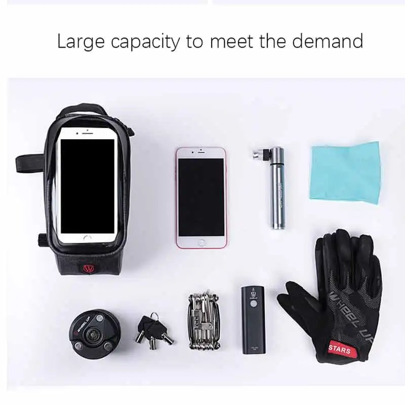 

Wheel Up Bicycle Bag Waterproof MTB Mountain Road Bike Front Top Tube Touch Screen Mobile Phone Bag Case Cycling Accessories
