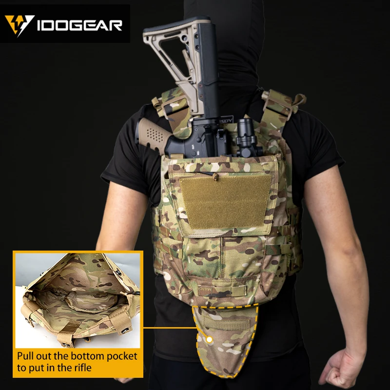 IDOGEAR тактическая сумка на молнии панели военный рюкзак для переноски тарелок CPC AVS