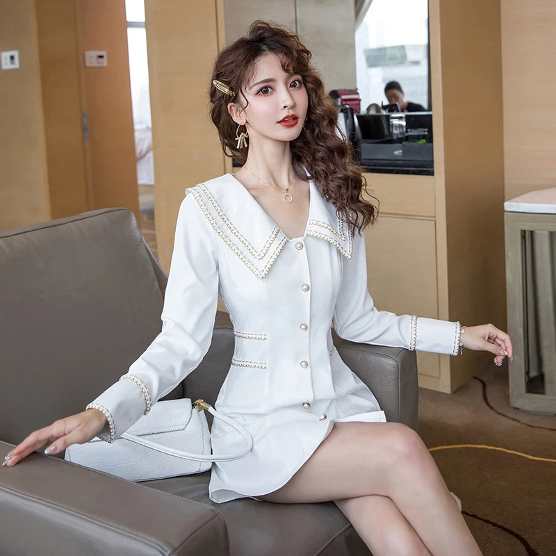 

new arrival white cute comfortable formal dress temperamental fashion fresh high quality vintage elegant mini a-line dress