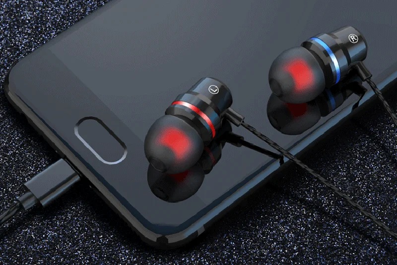 Usb type C наушники, металлическая Проводная гарнитура, стерео спортивные наушники с микрофоном, регулятор громкости, аудио наушники для телефона Xiaomi huawei Nubia