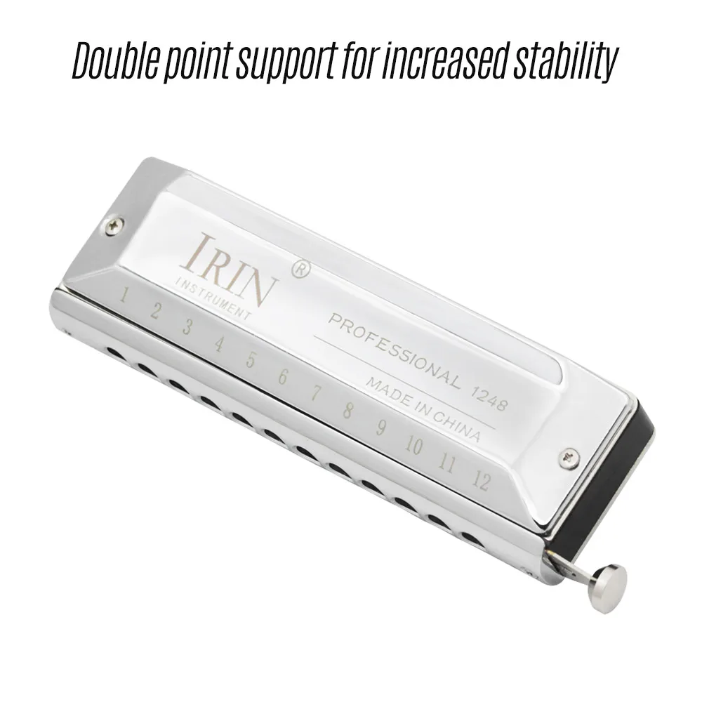 12 отверстий 48 оттенков Хроматическая гармоническая ротовая полость Ключ C язычка