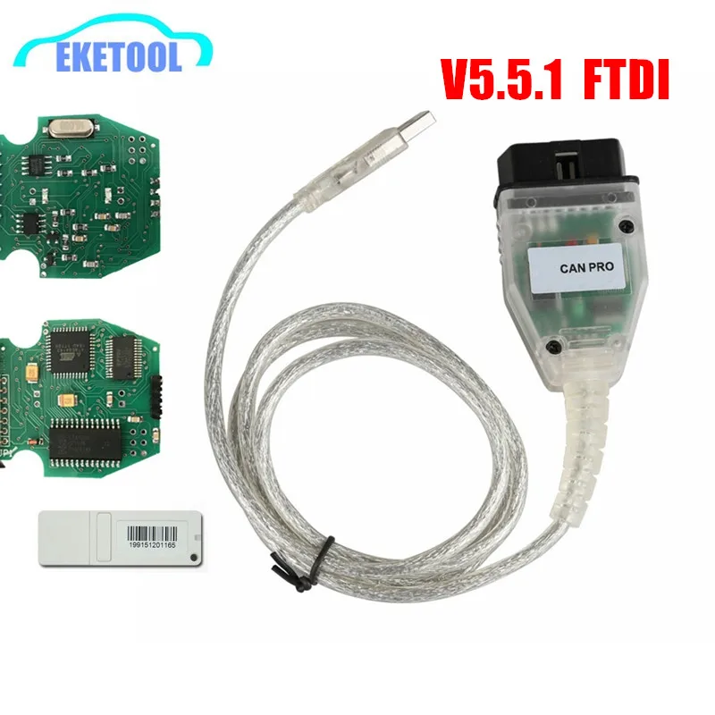 Новый V5.5.1 VCP OBD2 диагностический для VAG CAN PRO FT245RL FTDI многоязычный работает AUDI/VW BUS K