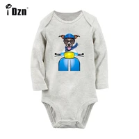 cute animal tram ride dog funny suns out guns out design newborn baby bodysuit toddler long sleeve onsies jumpsuit clothes