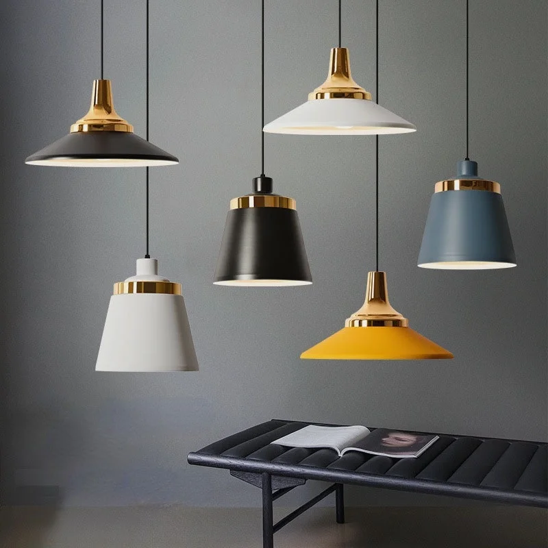 

Nordic Pendant Light Hanging Suspension Restaurant Bar Decor Lighting Industrial Macaron Living Bedroom Kitchen Led Indoor Lamp