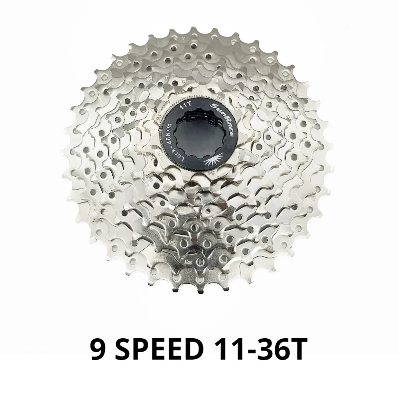 Sunracing 9 speed 11-32T 11-36T 11-40T mtb велосипед кассета 9s 32t 36t 40t горный велосипед свободного хода для shimano 9s 9v systerm - Цвет: 11-36T