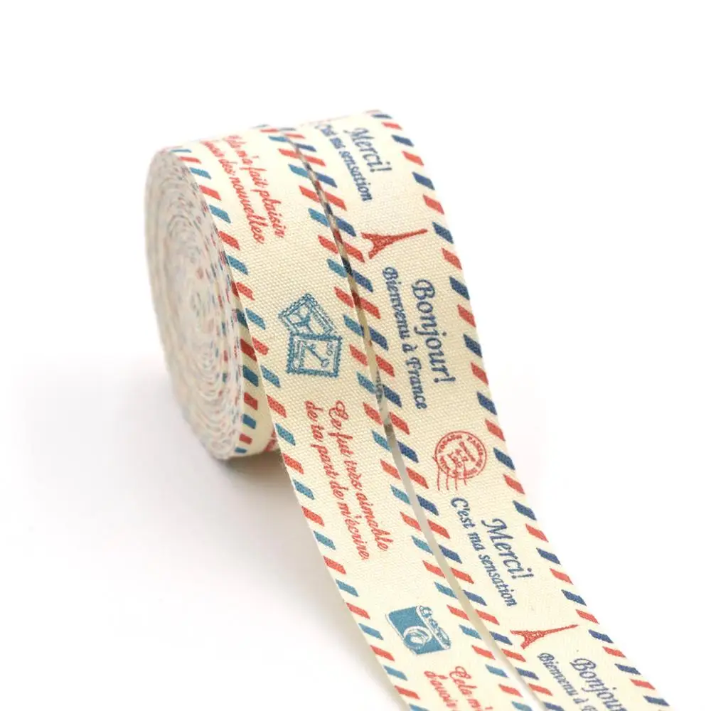 5 м бежевые хлопковые Ленточные этикетки подарочная упаковка для рукоделия