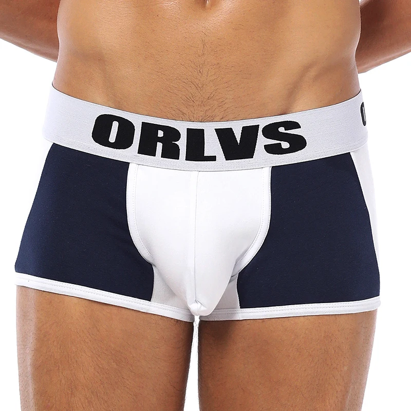 ORLVS сексуальные боксеры для мужчин удобное Мужское нижнее белье трусы из