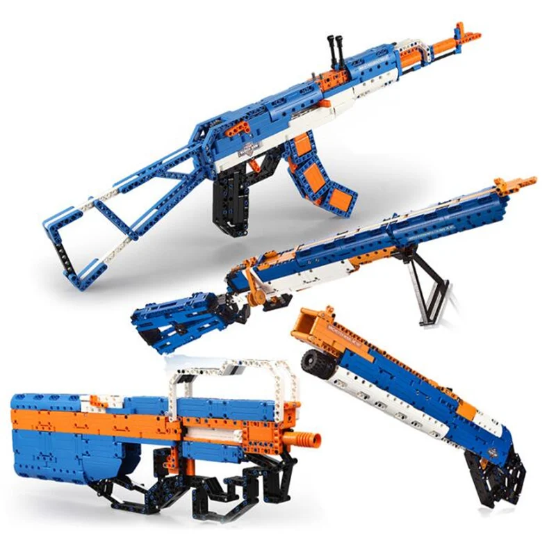 Игрушечный пистолет MP5 полицейский пулемет спецназа модель оружия собранные