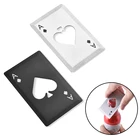 Креативная открывалка для пивных бутылок, штопор из нержавеющей стали для покера, товары для бара и вечеринок, многофункциональный круглый открывалка для бутылок, кухонные инструменты