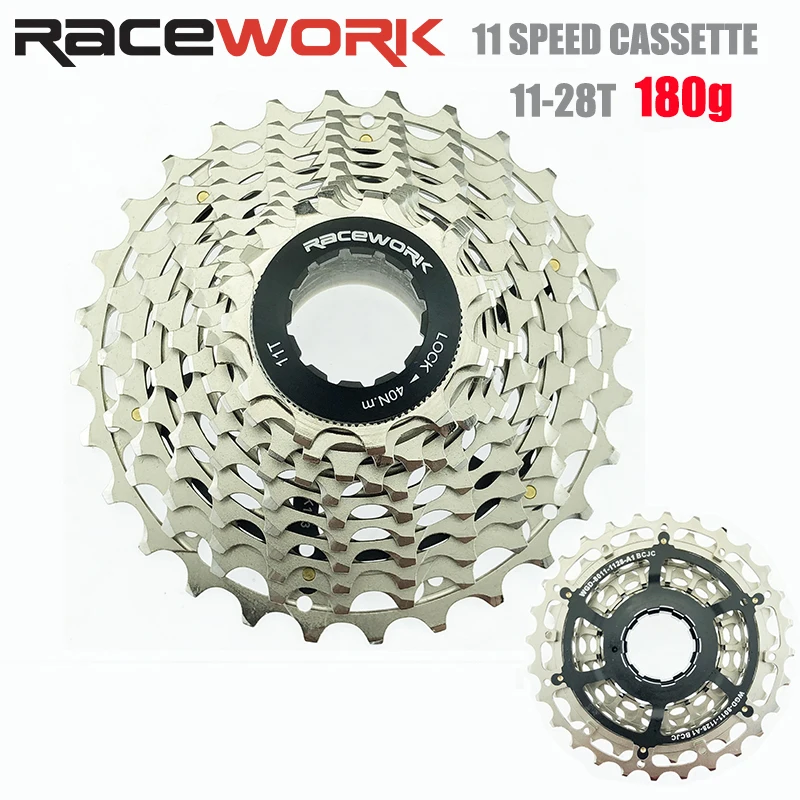 Велосипедная кассета RACEWORK 11 скоростей 11-25T 28T 180g маховик для велосипеда shiamo R9100 SRAM
