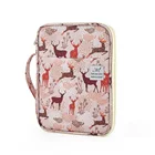 Kawaii Олень 96 192 отверстия Карандаш Чехол Водонепроницаемый Нейлон Арт акварельные кисточки чехол кисточки канцелярских принадлежностей сумка, школьные принадлежности папки-сумки, папка для документов А4