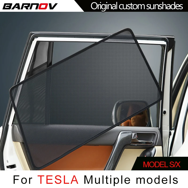 

Специальные автомобильные занавески BARNOV, солнцезащитные занавески, сетчатые занавески, оригинальные занавески для TESLA MODEL S/X, аксессуары