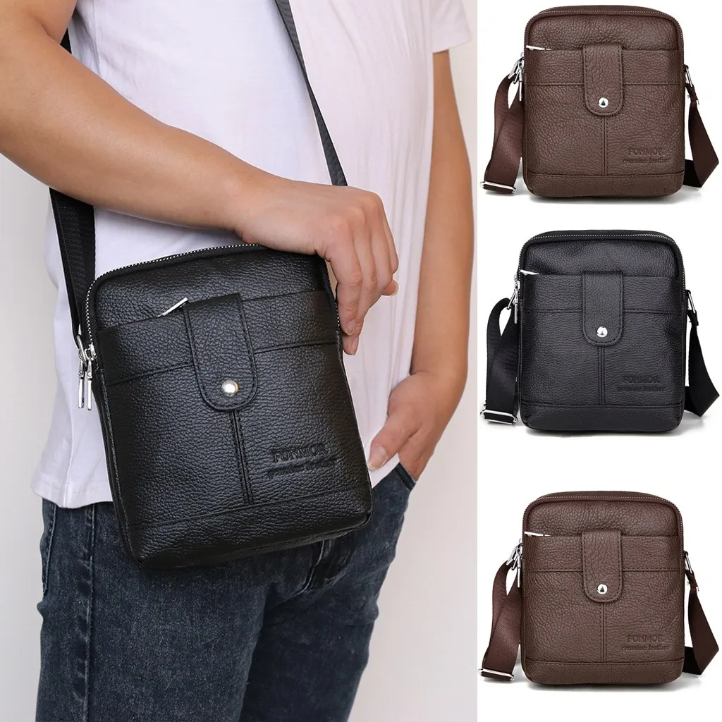 Кожаная сумка сумки через плечо для мужчин сумка-мессенджер мужские кожаные на