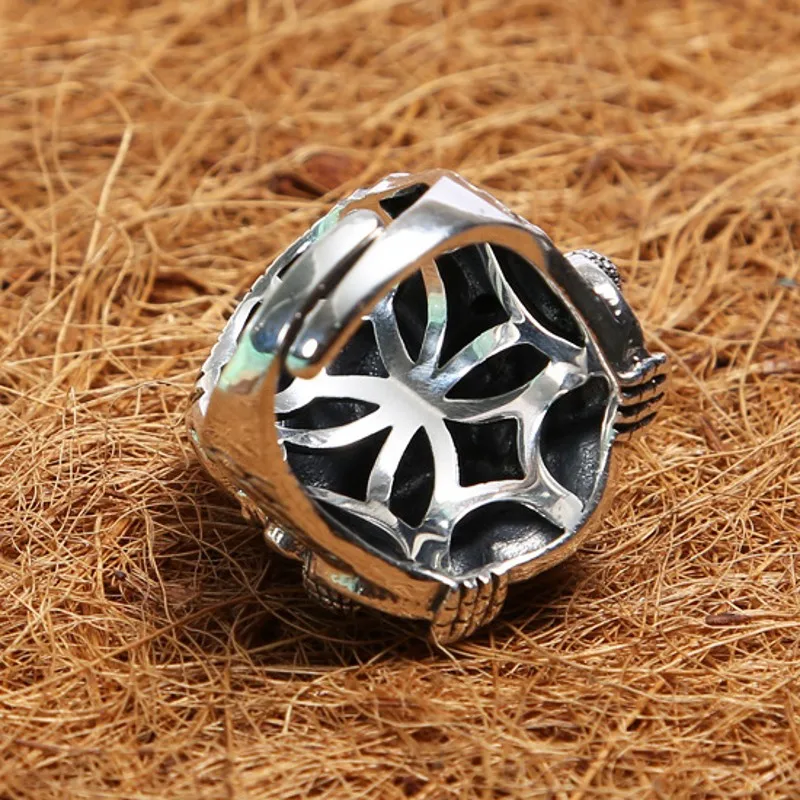 Мужское кольцо из чистого серебра 925 пробы тайское серебряное для мужчин