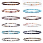 Мужской браслет из натурального камня с бусинами, 46 мм