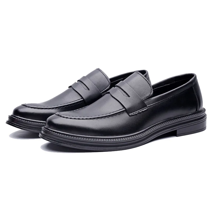 Lightweight Slip-On Formal Shoes for Men Moc Toe Casual Cushioned Comfort Penny Loafers Soft Leather Moccasin Size 6~10 | Обувь