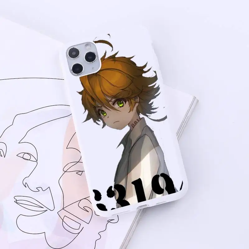 

The Promised Neverland anime manga luxury Phone Case coque Candy Color for iPhone 6 7 8 11 12 s mini pro X XS XR MAX Plus