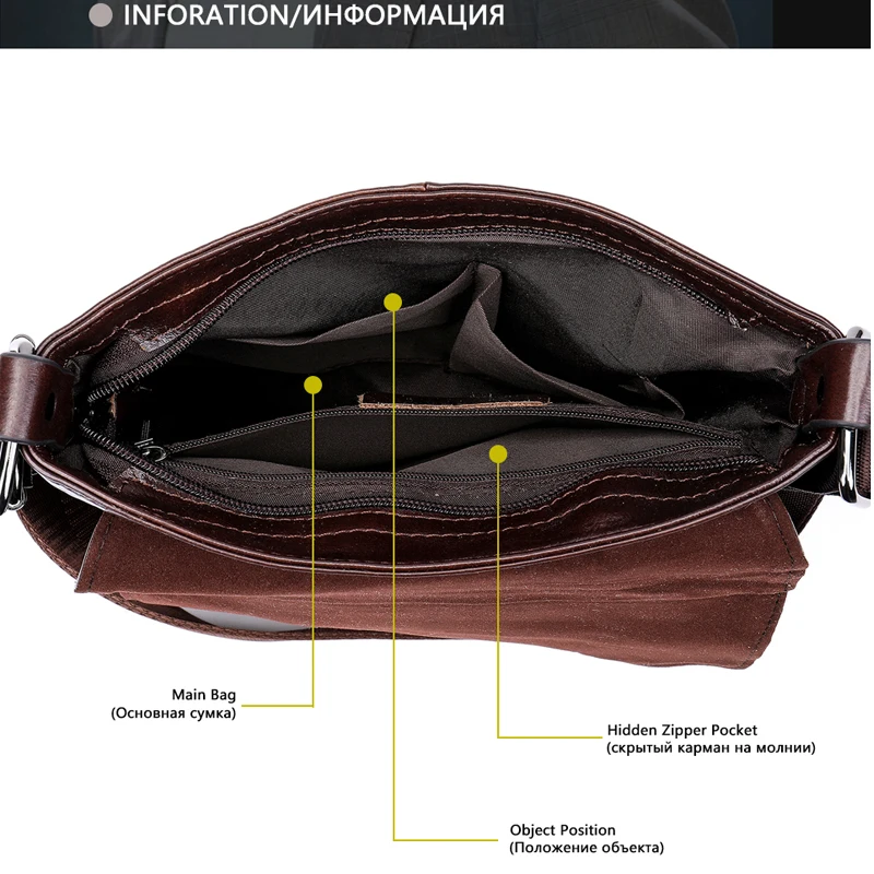 office business men shoulder genuine leather bag cross body crossbody messenger handbag male for small bolsas side satchel 2020 free global shipping